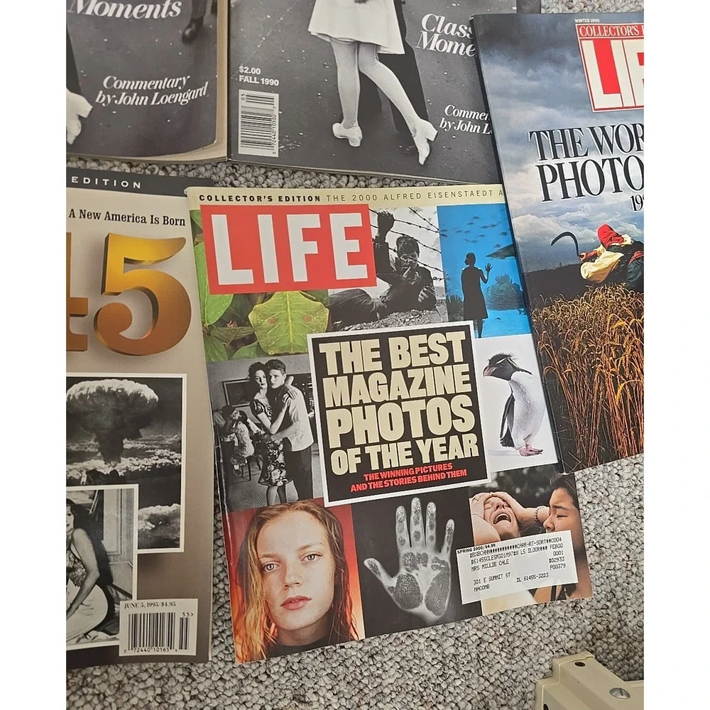 Lot‎ of 5 Vintage 1990s Random LIFE Best Photographs, Classic Moments Magazines